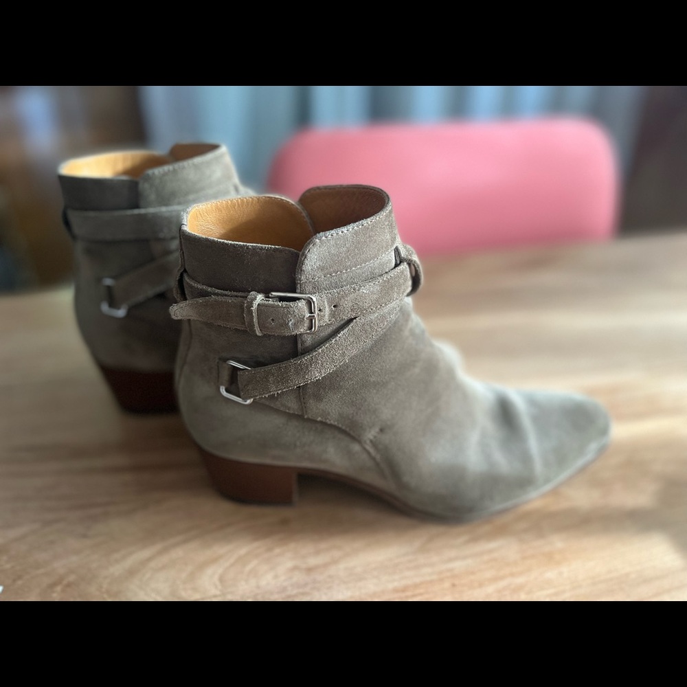 Saint Laurent ankle suede boots